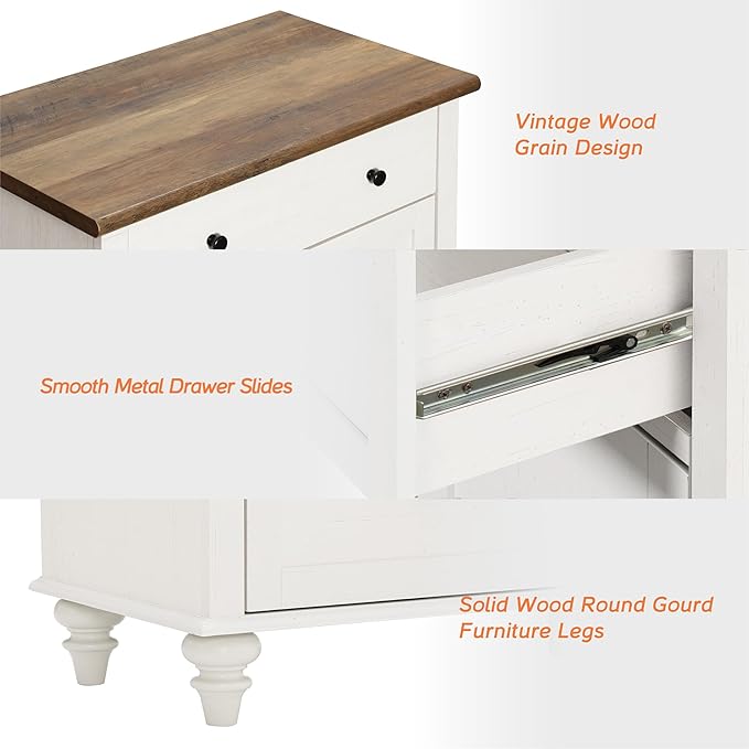 WAMPAT Farmhouse TV Stand for 85 inch TV - Image 7