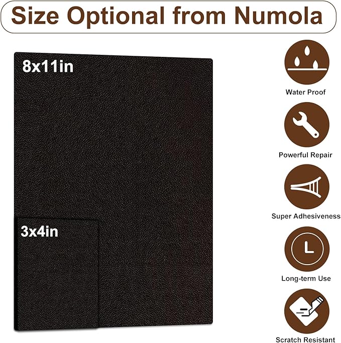 Numola Leather Repair Patch 3×4 inch Self-Adhesive Leather Repair Tape - Image 2