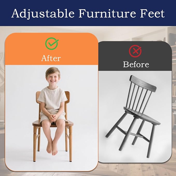 12 PCS M6 Thread Furniture Feet Levelers, Adjustable Furniture feet, Leveling - Image 3