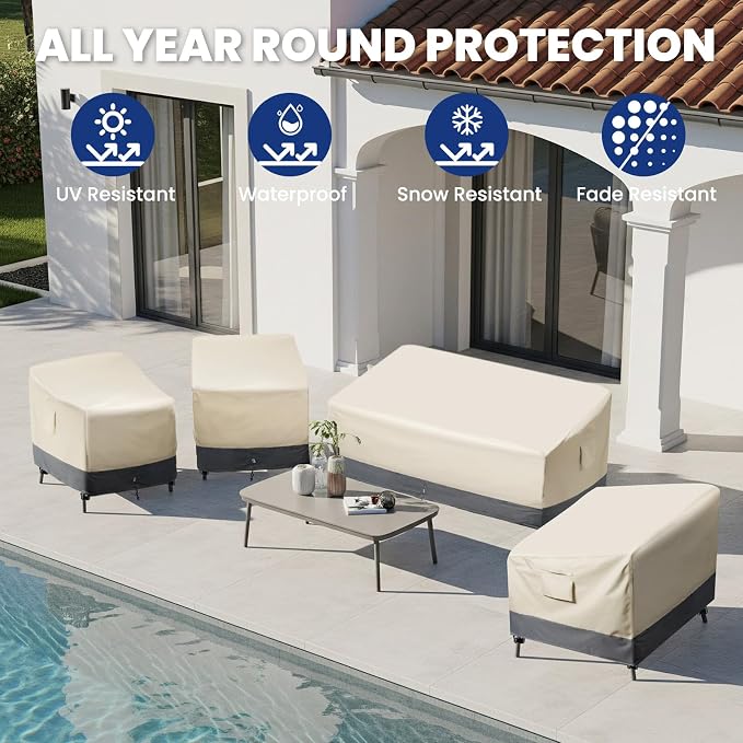 Extra Heavy Duty Outdoor Couch Cover Waterproof Up to 8000pa, Large 3-Seater - Image 7