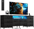 WLIVE 75.5" TV Stand for 65, 85 Inch TV, Dresser for Bedroom by WLIVE