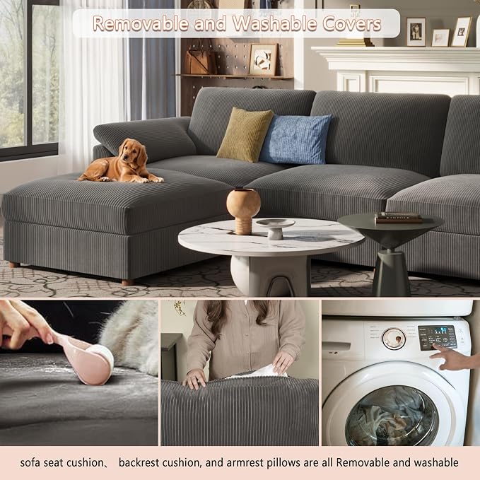 EASE MOOSE Oversized Modular Sectional Sofa, Extra Large L Shape Sectional - Image 7