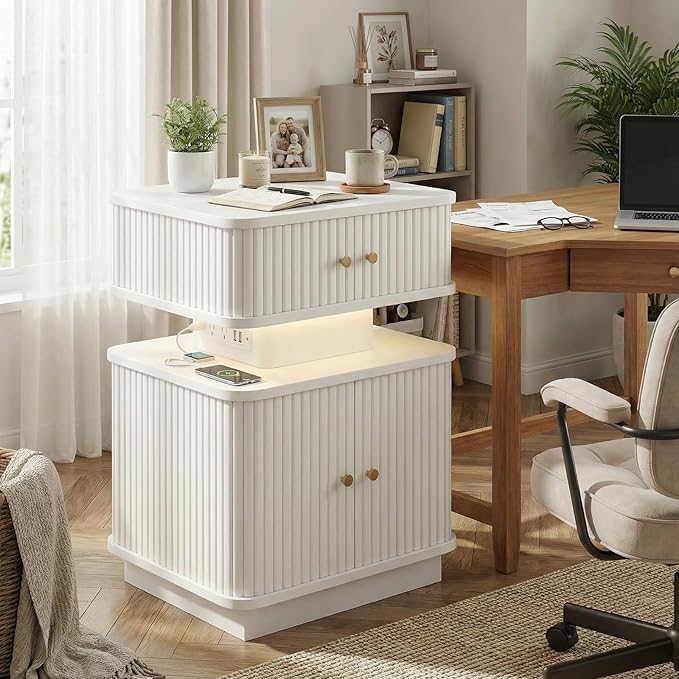 Night Stand, LED Nightstand, Modern Nightstand - Image 5