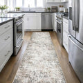 Washable Area Rug 3x14 Entryway Rug: Washable Modern Abstract Soft Thin Rug by FXRHLP
