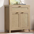 SICOTAS Sideboard Buffet Storage Cabinet, Rattan Accent Cabinet by SICOTAS