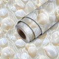 HOMETITUTE Pearl Pattern Wallpaper Peel and Stick Self Adhesive Vinyl Wall by HOMETITUTE