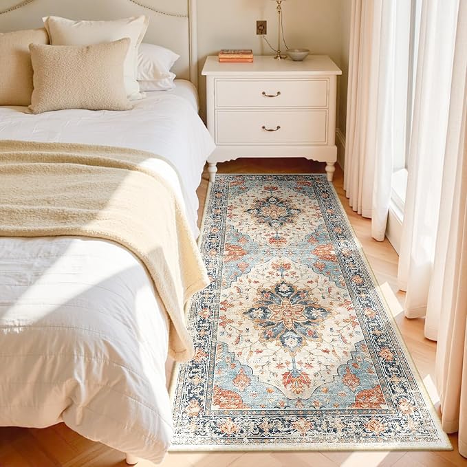 RELEANY Area Rugs 3'x6' Runner Rug Non Slip Washable - Image 2