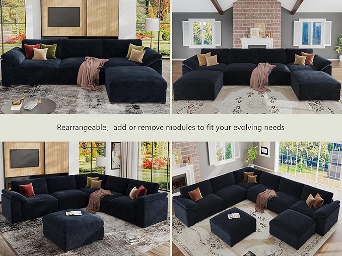 EASE MOOSE Oversized Modular Sectional Sofa, FSC Certified Extra Large U Shape - Image 5