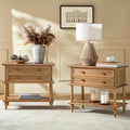 HULALA HOME Farmhouse Nightstand Set of 2 by HULALAHOME