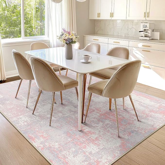 RELEANY Washable Area Rugs 8'x10' Non-Slip Modern Abstract Soft - Image 6