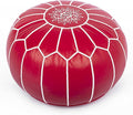 Marrakesh Gallery Genuine Leather Round Pouf Unstuffed by MarrakeshGallery