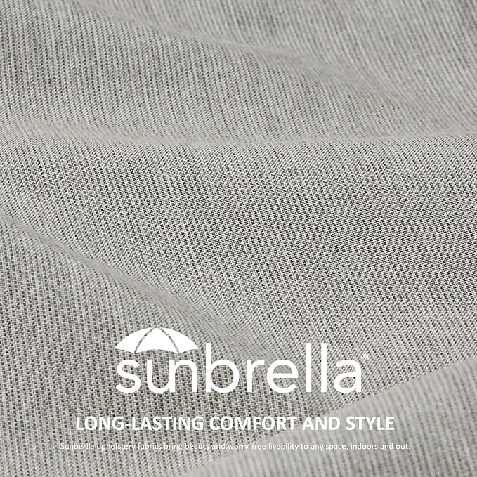 Unimatta Sunbrella Outdoor High Back Chair Cushion Seat Pads, 44 x 21 Inch - Image 2