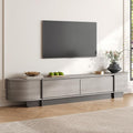 78.7'' Modern TV Stand for 55-85 Inch, Long Wooden TV Console by ukaocai