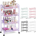 TOOLF 4-Tier Rolling Cart, Metal Utility Cart by TOOLF