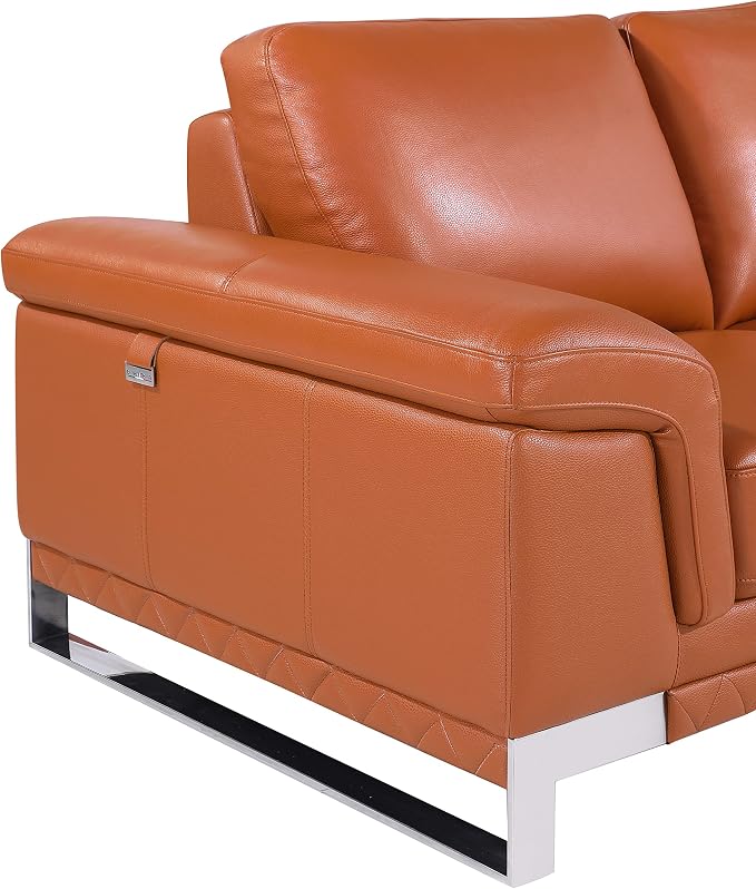 Blackjack Furniture Weston Collection Genuine Italian Leather Living Room - Image 7