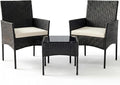 Sweetcrispy 3 Piece Patio Furniture Set, All-Weather Outdoor Conversation Set by Sweetcrispy