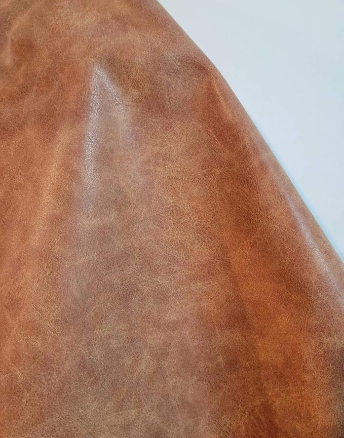 NAT Leathers | Blonde Light Tan Beige Distressed Crazy Horse Soft Faux Vegan - Image 2