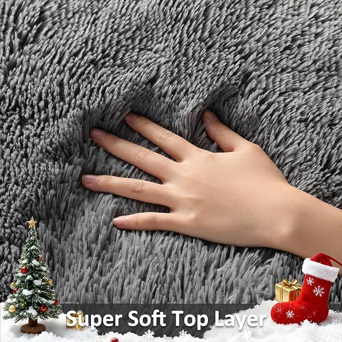 Ophanie 2x8 Runner Rug for Hallway, Upgrade Non-Slip Fluffy Soft Bedside Rugs - Image 2