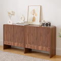 FurSch Fluted Sideboard Buffet Cabinet Set of 2, Mid Century Modern Storage by FurSchFurniture