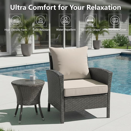 19x19 Inch Patio Chair Cushion - Image 2