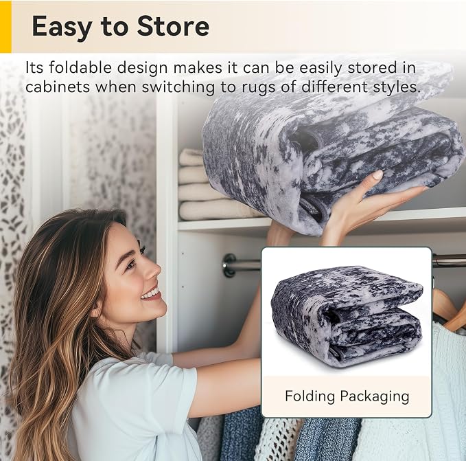RELEANY Washable Area Rugs 2'6"x8 Non-Slip Modern Abstract Soft - Image 6