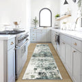 2'6''x8' Runner Rugs Washable Rug: Modern Abstract Hallway Runner Rug Indoor by GENTDRIZZ