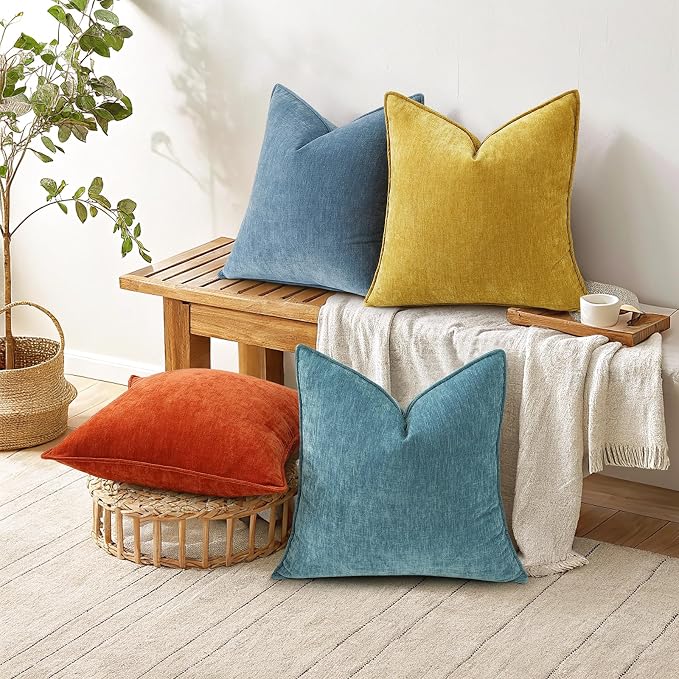 decorUhome Summer Couch Throw Pillow Covers 16x16 Set of 2, Decorative Soft - Image 4