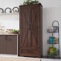 JXQTLINGMU Farmhouse Kitchen Pantry Cabinet by JXQLINGMUFurniture