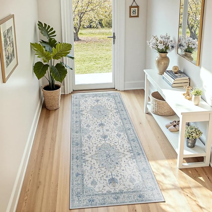 RELEANY Area Rugs 2'x6' Runner Rug Non Slip Washable - Image 3