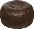 Thgonwid Unstuffed Moroccan Storage Pouf Foot Stool Ottoman Seat Handmade Faux by Thgonwid