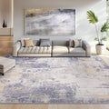 RELEANY Washable Area Rugs 9'x12' Non-Slip Modern Abstract Soft by RELEANY