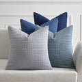 MIULEE Blue Decorative Pillow Covers 22x22 Inch Set of 4 Boho Western Farmhouse by MIULEE