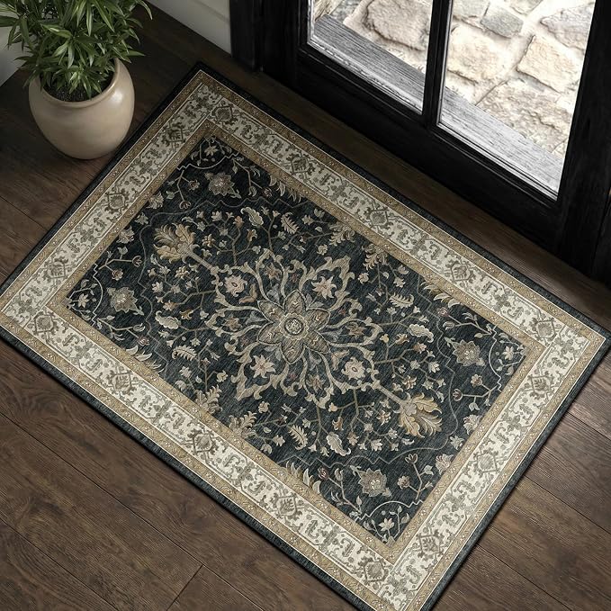 RELEANY Area Rugs 2'x3' Kitchen Rugs Entry Rug Small Rugs by RELEANY