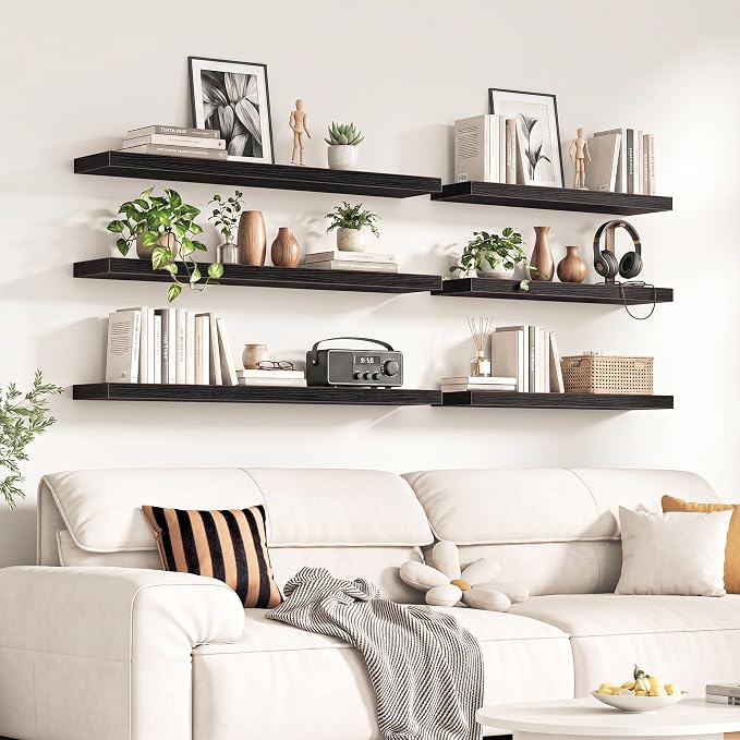 Fun Memories 67Inch Long Floating Shelves, 8 Inch Deep Shelves - Image 2