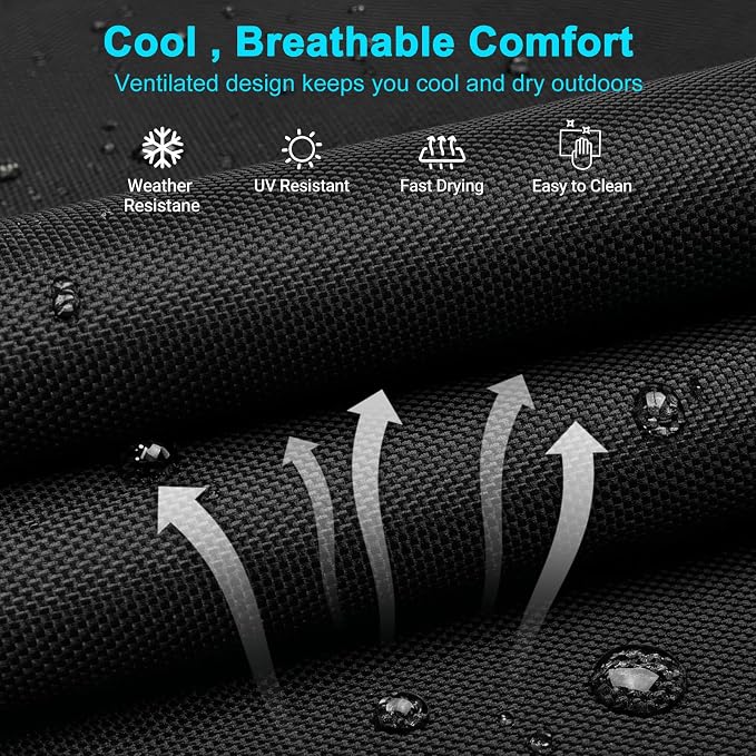 ABORON Heavy Duty Tanning Chair, 5-Gear Outdoor Folding Chaise Lounge Chair - Image 8