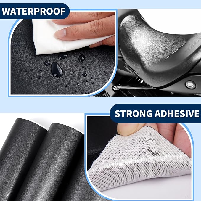 Leather Repair Patches, 17X237 Inch Self-Adhesive Leather Repair Tape, Stretch - Image 4