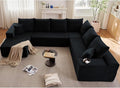 Cloud Sectional Couch with L-Shape Chaise, Upholstered Corduroy Couches by Lakifun