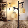 Scenekoy 68" High Farmhouse Rustic Country Cottage Floor Lamp Tree Trunk Faux by SCENEKOY