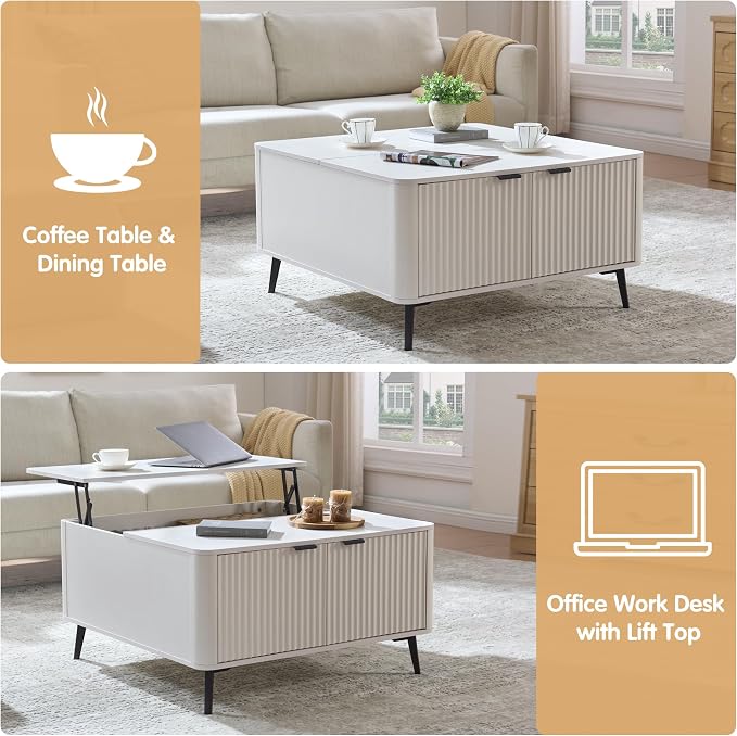 Fatmok Large Lift Top Coffee Table - Image 6