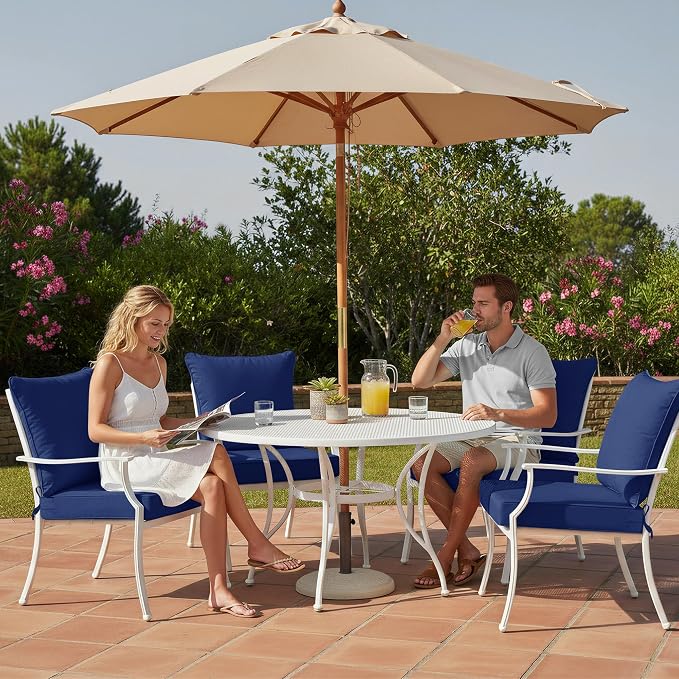 Summsun Outdoor Cushions for Patio Furniture 24 x 24 Inch, Double-Sided - Image 8