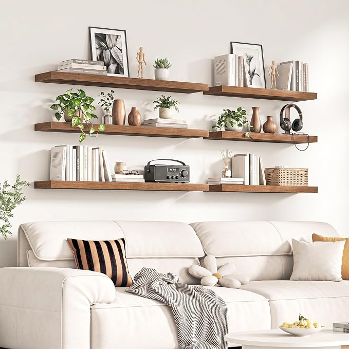 Fun Memories 55Inch Long Floating Shelves, 8 Inch Deep Shelves - Image 2