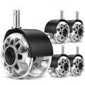 RidRed Office Chair Wheels, Smooth & Quiet Rollerblade Casters Wheels, Heavy by RidRed