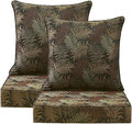 Outdoor Deep Seat & Back Cushion Set, 24 x 24 Inch Water Repellent and Fade by Supflourishia