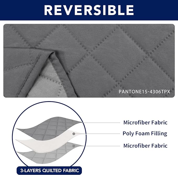 PureFit Water Resistant Reversible Sofa Cover - Image 5