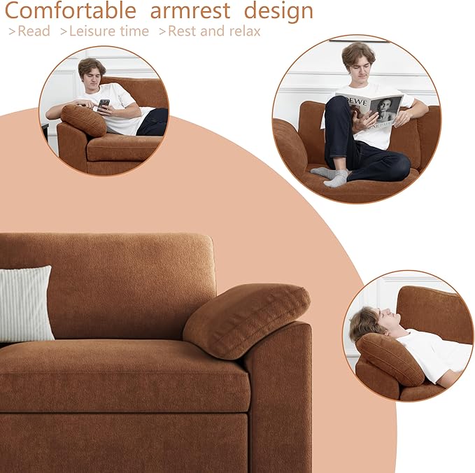 EASE MOOSE Oversized Sectional Modular Sofa, Chenille Large L Shape Sectional - Image 6