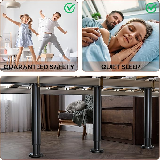 Adjustable Height Bed Frame Support Leg, Metal Bed Frame Support Legs - Image 4