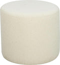 Studio Living Wentworth 19" Round Ottoman, Urban Transitional, Fully Assembled by StudioLiving