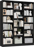 FACBOTALL Triple Wide Bookshelf, 6 Tier Large Bookshelf, Bookcase by FACBOTALL