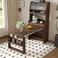 Compact Buffet with Hutch and Foldable Dining Table, 2-in-1 Buffet by SIYSNKSI