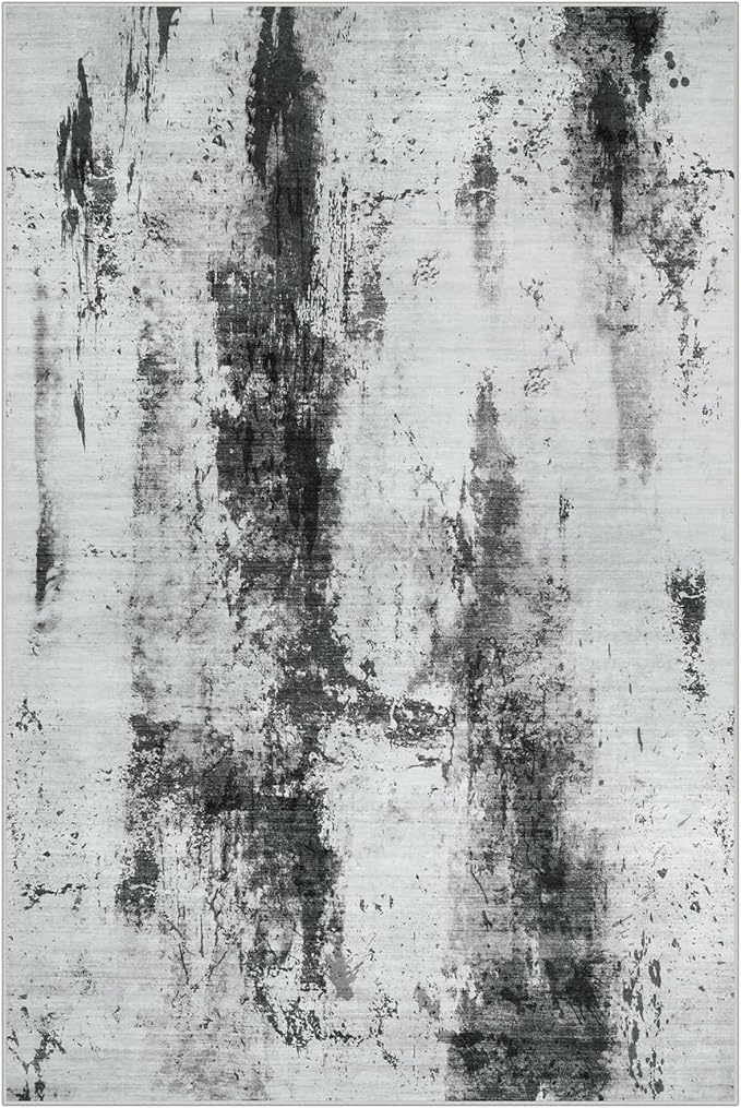 5x7 Area Rugs Washable Rug: Modern Abstract Living Room Rug Soft Anti-Skid Thin - Image 2
